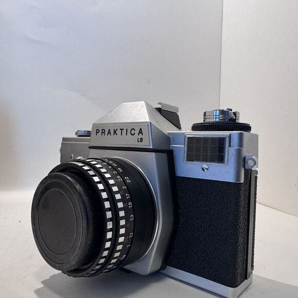 Praktica LB2 35mm Film Camera, Meyer Lens, Pentacon Case, Vintage Strap - Picture 3 of 14